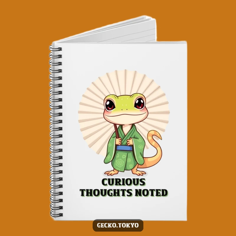 Funny Gecko Fan Peek Notebook: Jot Down Secrets with Intriguing Flair